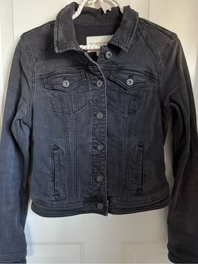 Pilcro Anthropologie Denim Jacket Black Women’s Size Small